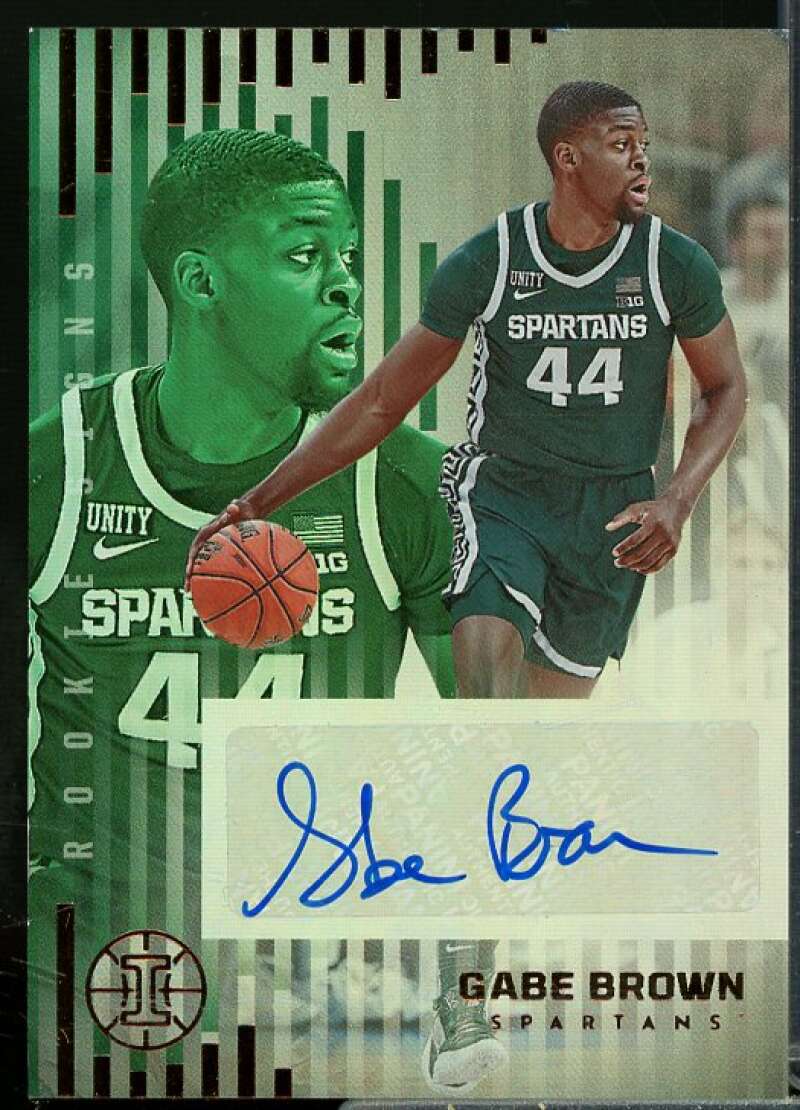 Gabe Brown 2022-23 Panini Chronicles Draft Picks Illusions Rookie Signs #26  Image 1