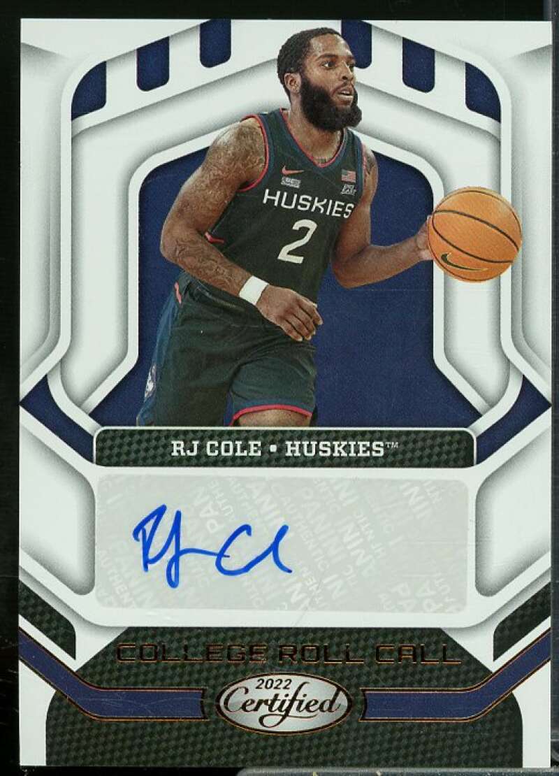 RJ Cole 2022-23 Panini Chronicles Draft Picks College Roll Call Auto Bronze #33  Image 1