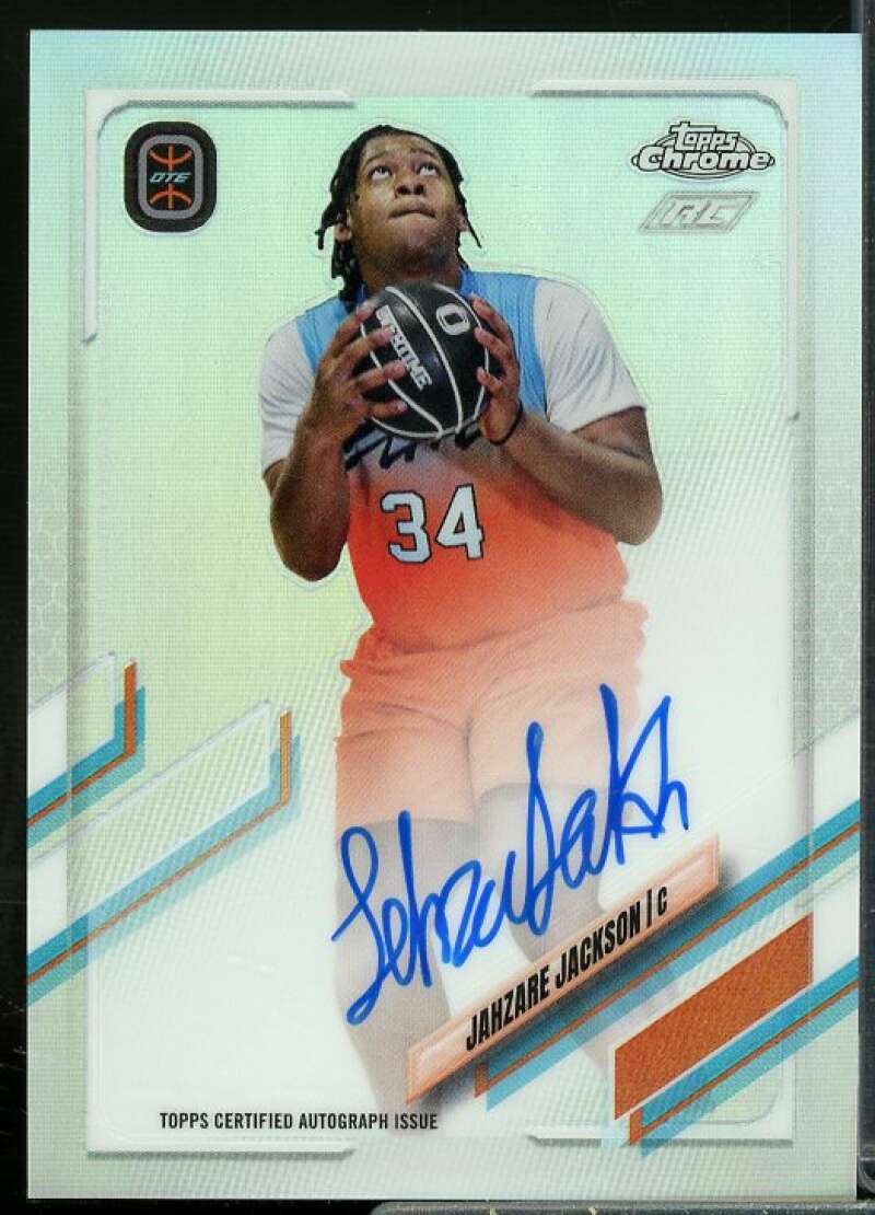 Jahzare Jackson Rookie 2021-22 Topps Chrome Overtime Elite Autographs #CAJJ1  Image 1