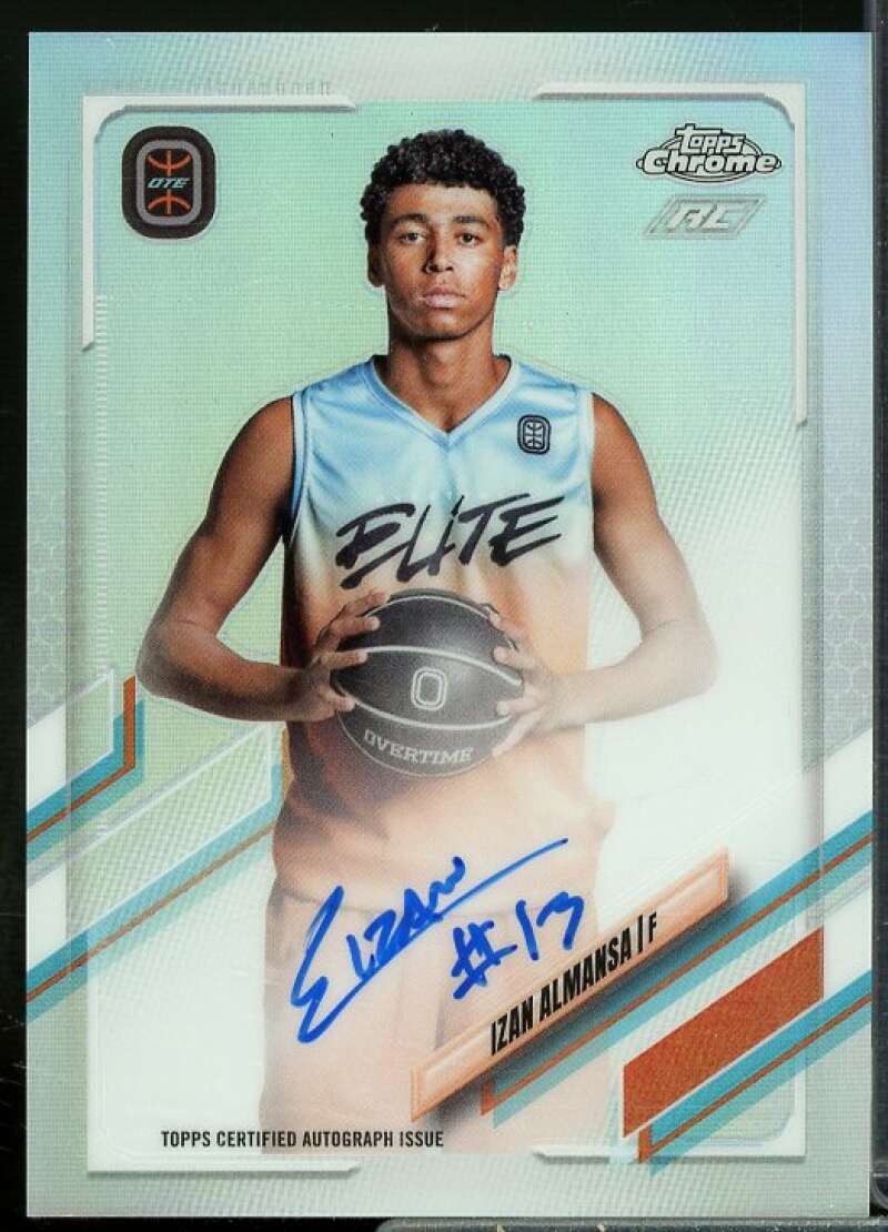 Izan Almansa Rookie Card 2021-22 Topps Chrome Overtime Elite Autographs #CAIA2  Image 1