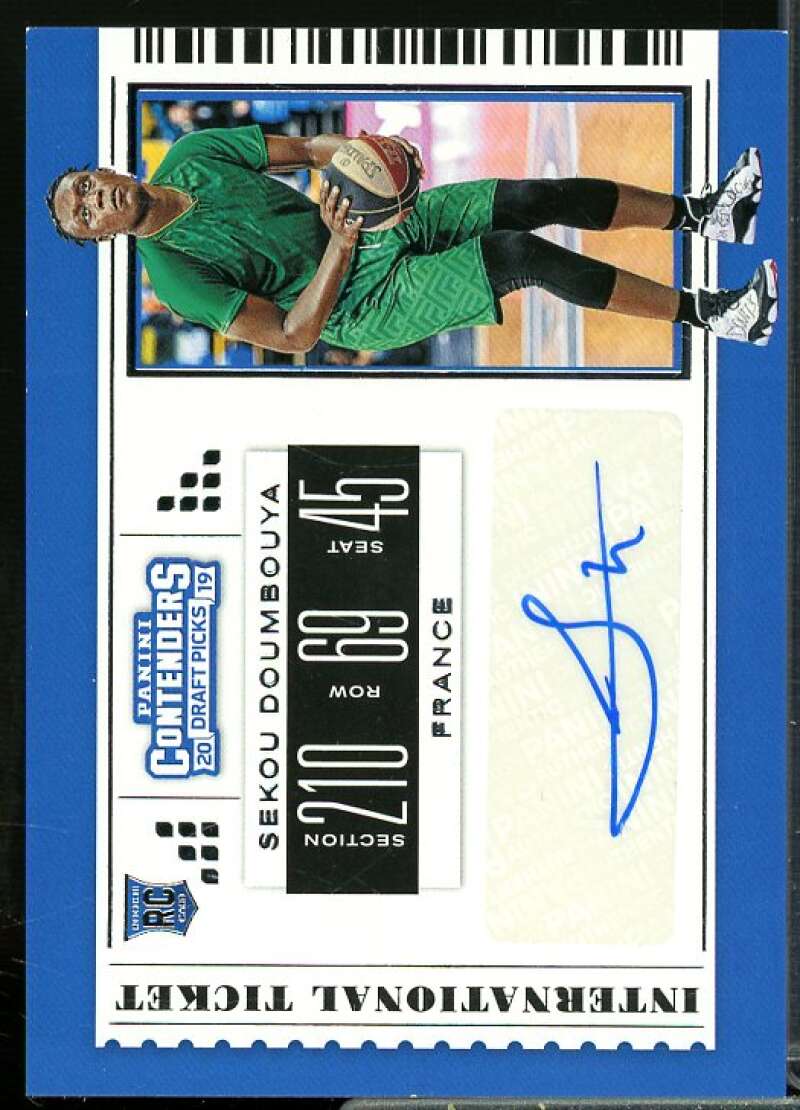 Sekou Doumbouya 2019-20 Panini Contenders Draft International Ticket Auto #1  Image 1