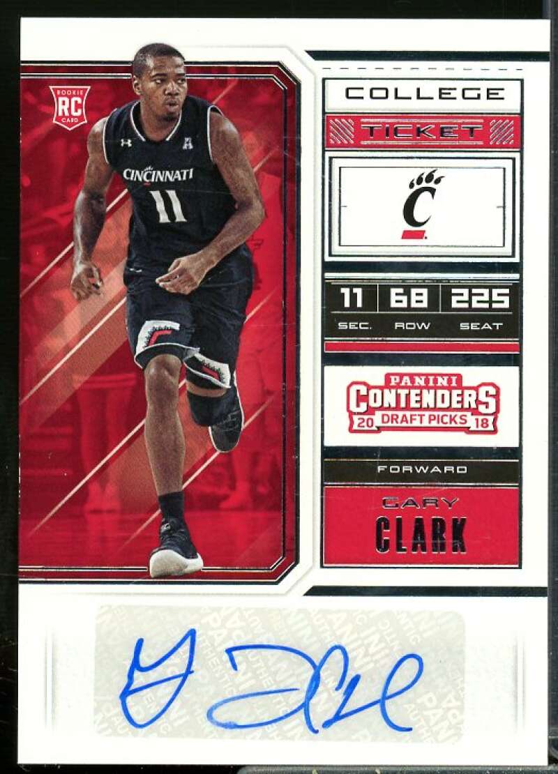 Gary Clark AU Rookie Card 2018-19 Panini Contenders Draft Picks #111  Image 1