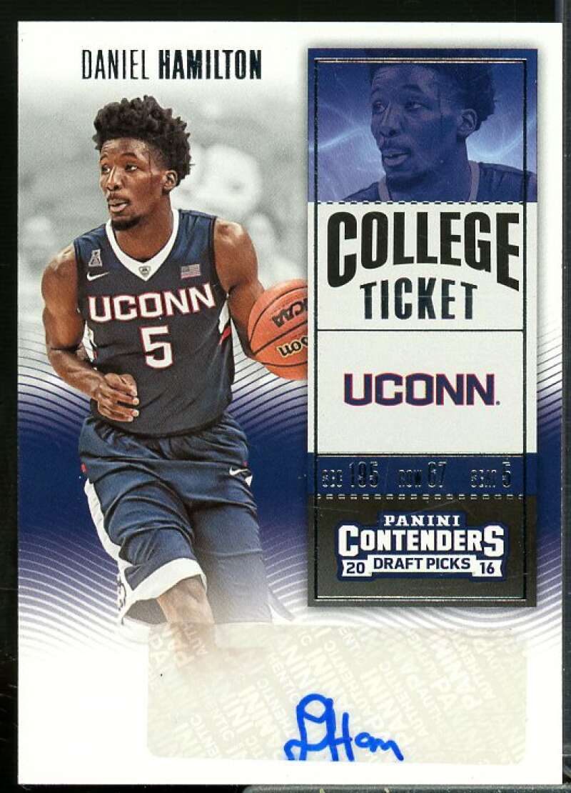 Daniel Hamilton AU Rookie Card 2016-17 Panini Contenders Draft Picks #151  Image 1