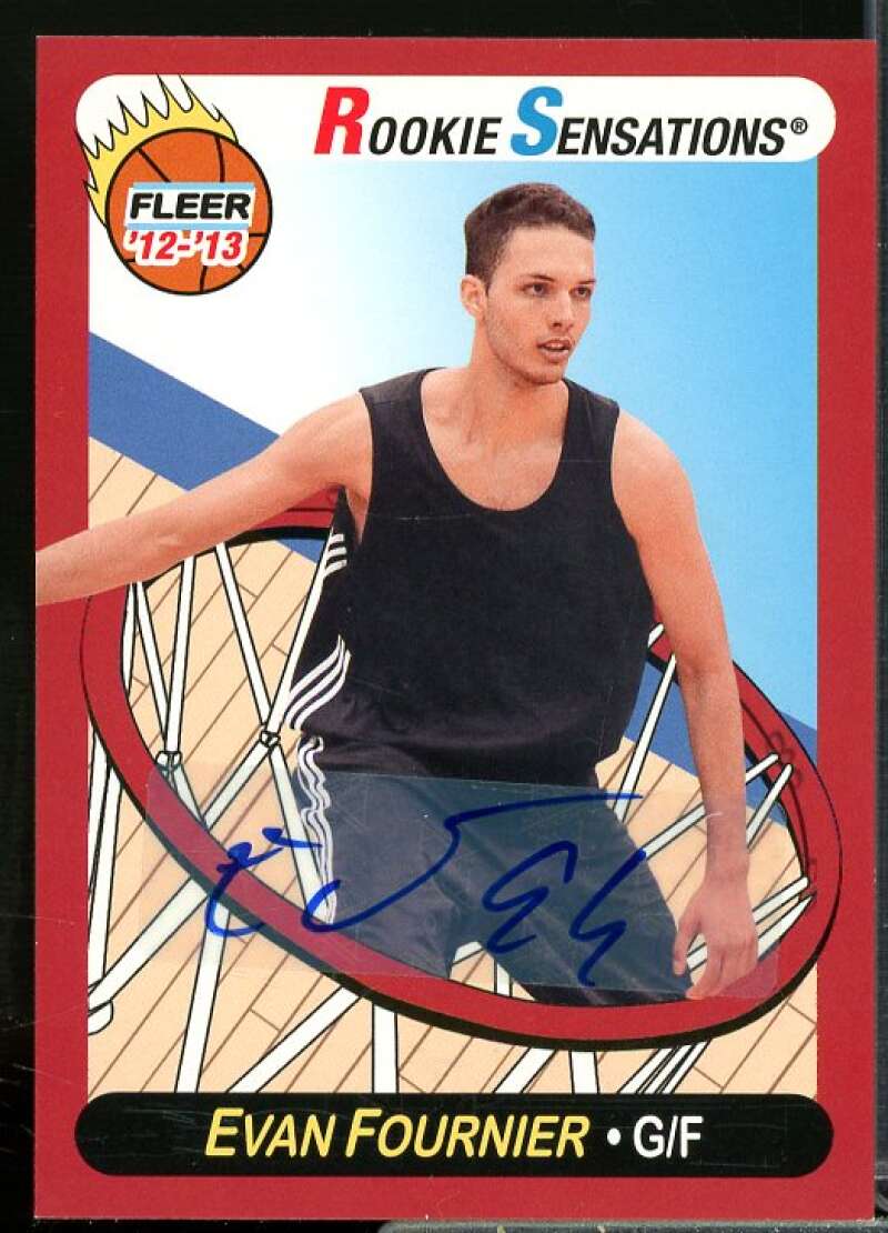 Evan Fournier RS B Rookie Card 2012-13 Fleer Retro Autographs #57  Image 1