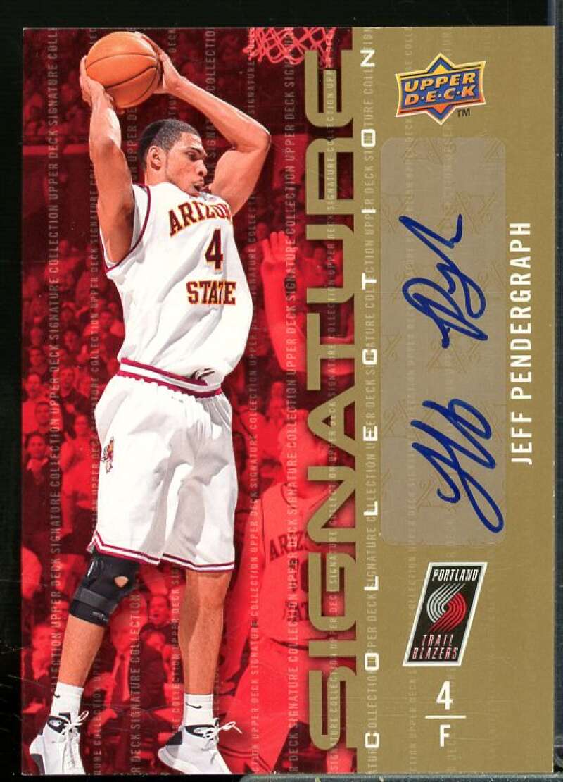 Jeff Pendergraph Rookie Card 2009-10 Upper Deck Signature Collection #154  Image 1