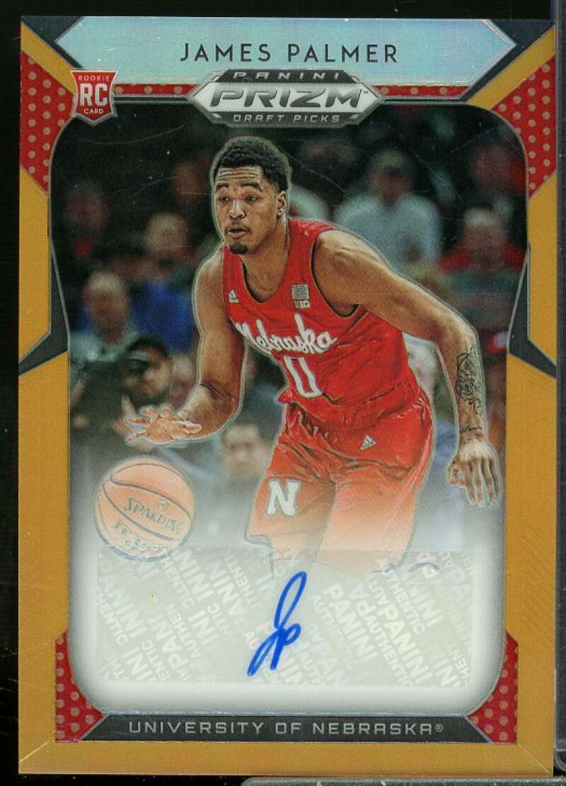 James Palmer/125 2019-20 Panini Prizm Draft Autographs Prizms Neon Orange #81  Image 1