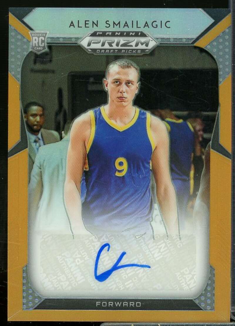 Alen Smailagic/125 2019-20 Panini Prizm Draft Autographs Prizms Neon Orange #39  Image 1