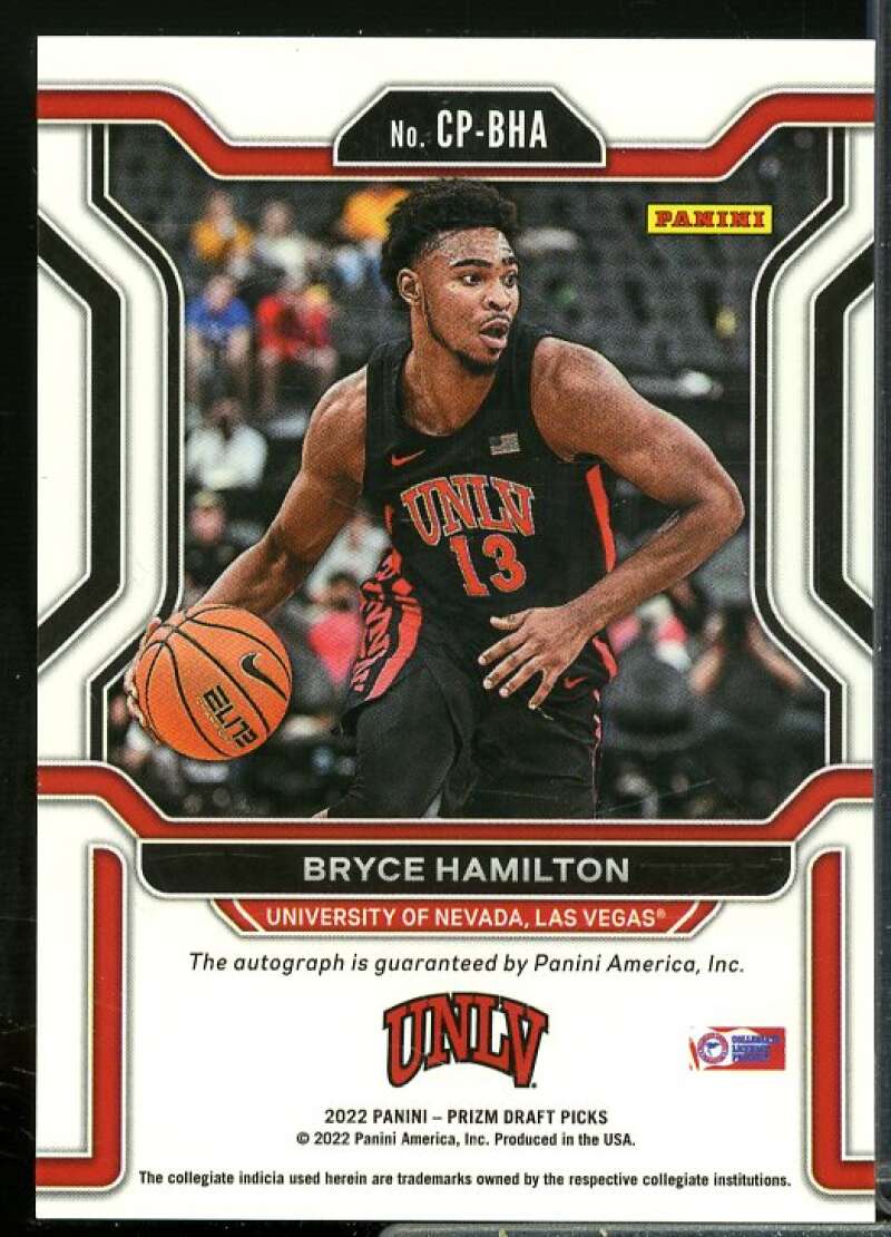 Bryce Hamilton Rookie 2022-23 Panini Prizm Draft Picks College Penmanship #17  Image 2