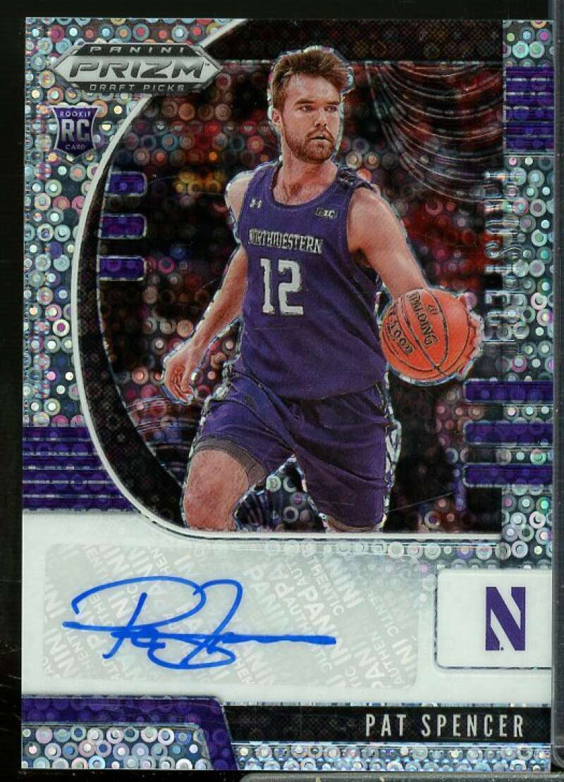 Pat Spencer 2020-21 Panini Prizm Draft Picks Prospect Autographs Fast Break #80  Image 1