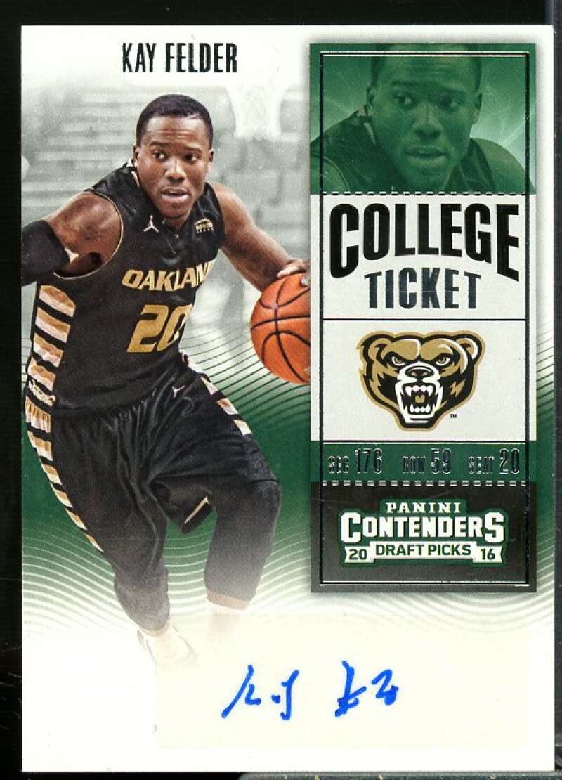 Kay Felder AU/Driving Rookie Card 2016-17 Panini Contenders Draft Picks #136A  Image 1