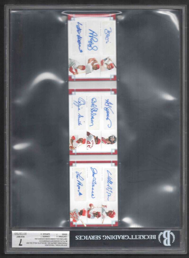 Molina/Pujols/Musial//Gibson//Brock 2019 NT Franchise Signatures (1/6) #4 BGS 7 Image 1