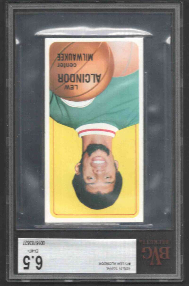 Lew Alcindor Card 1970-71 Topps #75 BVG BVG 6.5 Image 1