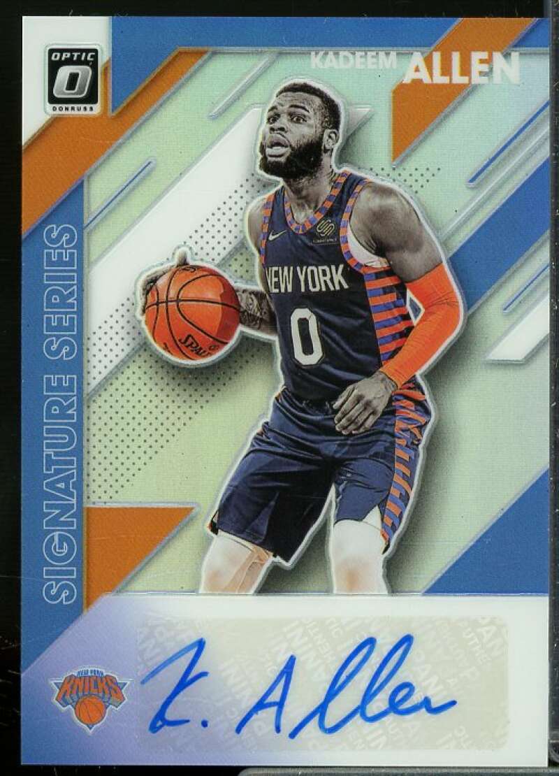 Kadeem Allen Rookie Card 2019-20 Donruss Optic Signature Series Holo #34  Image 1