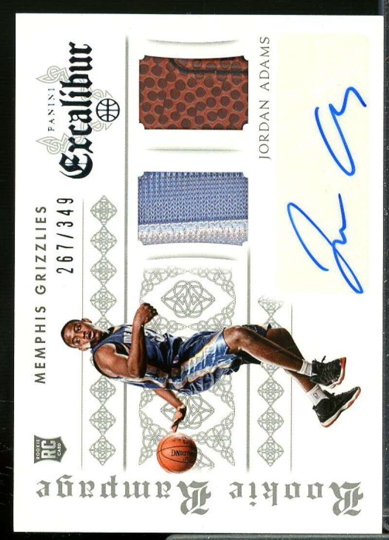 Jordan Adams 2014-15 Panini Excalibur Rookie Rampage Autograph Dual Jerseys #1  Image 1