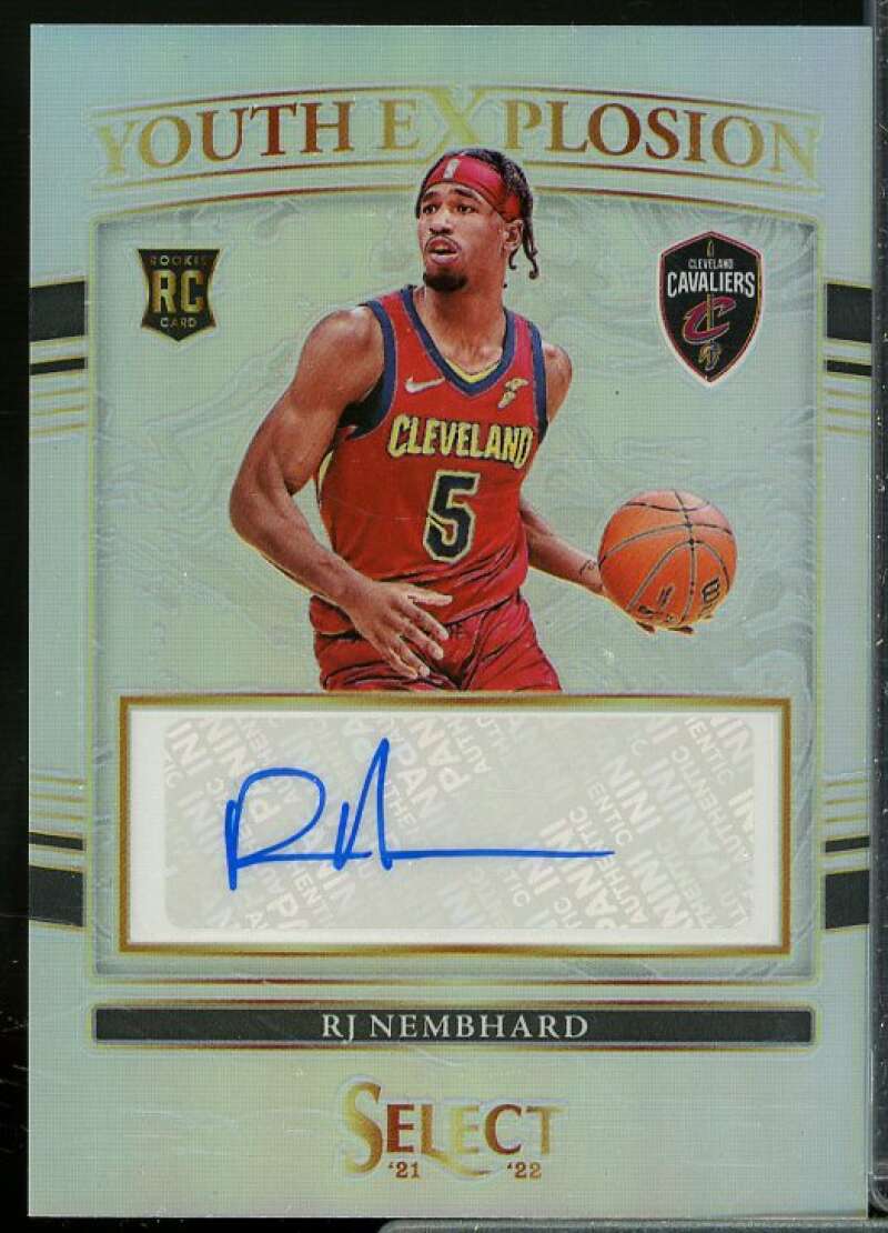 RJ Nembhard Rookie Card 2021-22 Select Youth Explosion Signatures #20  Image 1