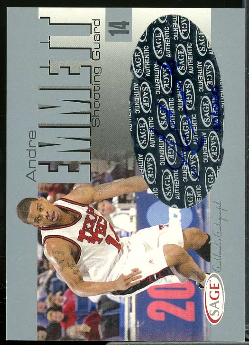 Andre Emmett/220 Rookie Card 2004 SAGE Autographs Silver #A10  Image 1