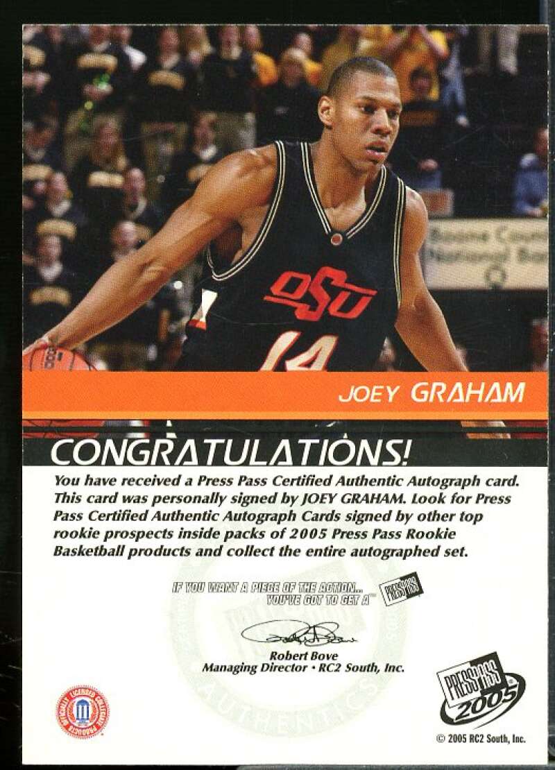 Joey Graham Rookie Card 2005 Press Pass Autographs Silver #JG  Image 2