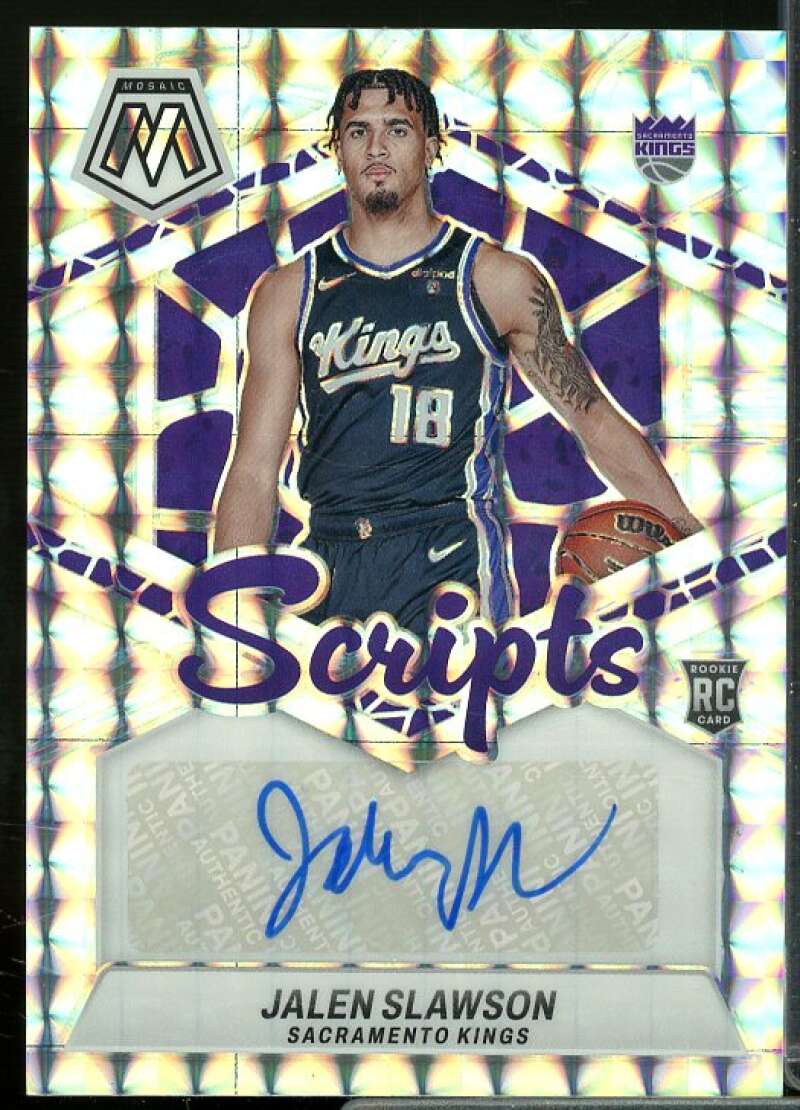 Jalen Slawson Rookie Card 2023-24 Panini Mosaic Rookie Scripts #9  Image 1