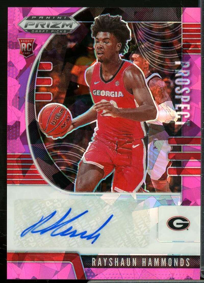 Rayshaun Hammonds 2020-21 Panini Prizm Draft Prospect Autographs Pink Ice #54  Image 1