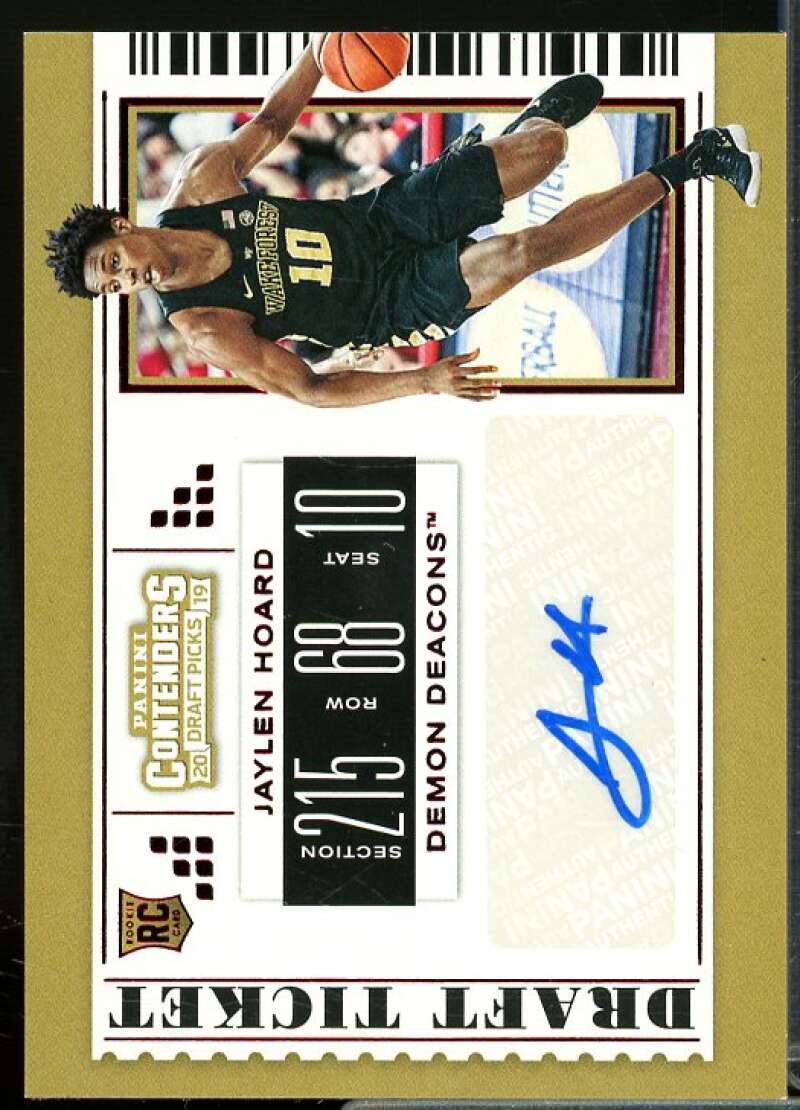 Jaylen Hoard AU 2019-20 Panini Contenders Draft Picks Draft Ticket Red Foil #93  Image 1