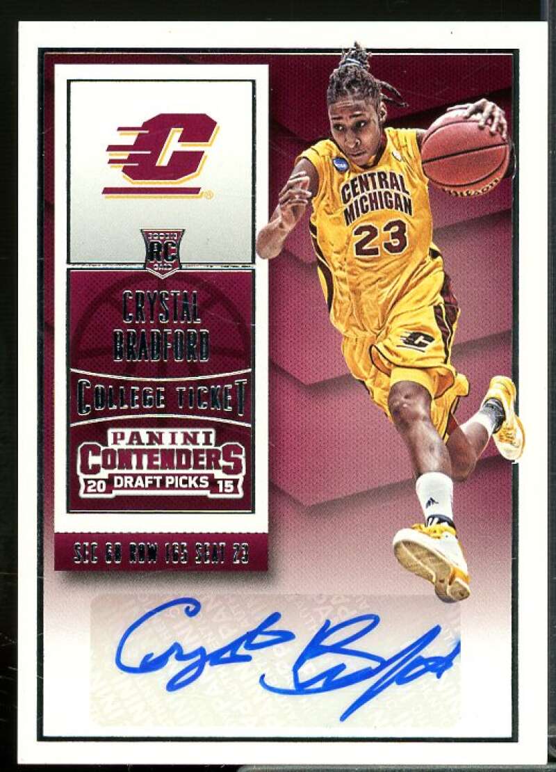 Crystal Bradford AU Rookie Card 2015-16 Panini Contenders Draft Picks #183  Image 1