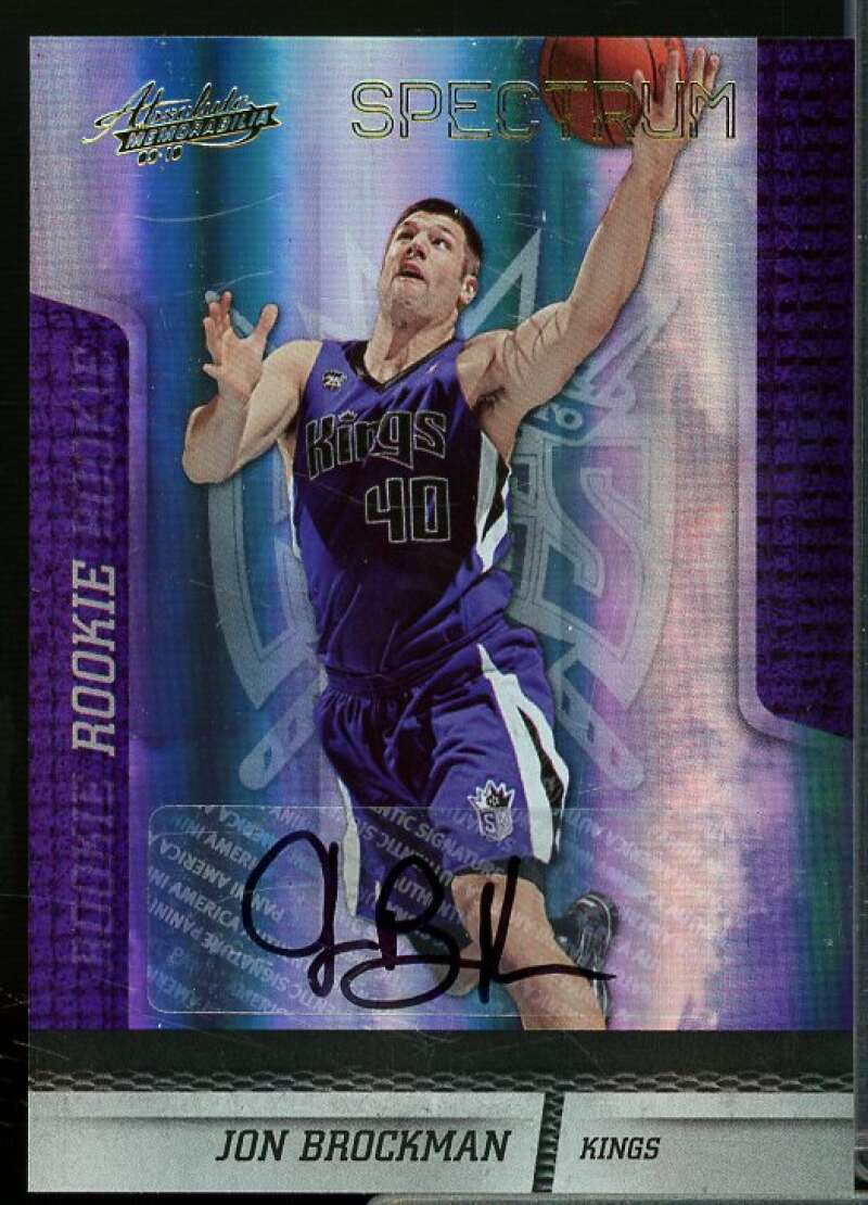 Jon Brockman/249 2009-10 Absolute Memorabilia Spectrum Signatures Gold #136  Image 1