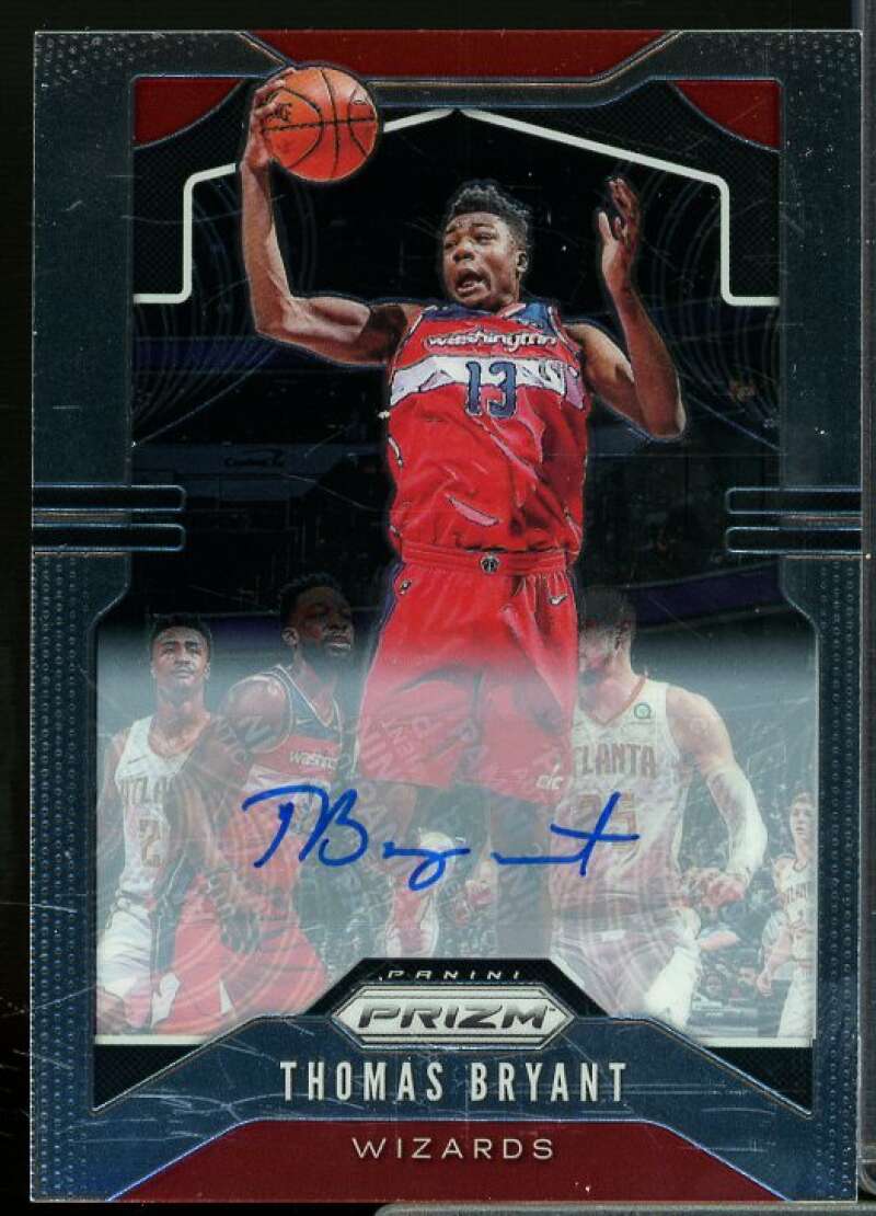 Thomas Bryant Rookie Card 2019-20 Panini Prizm Signatures #195  Image 1