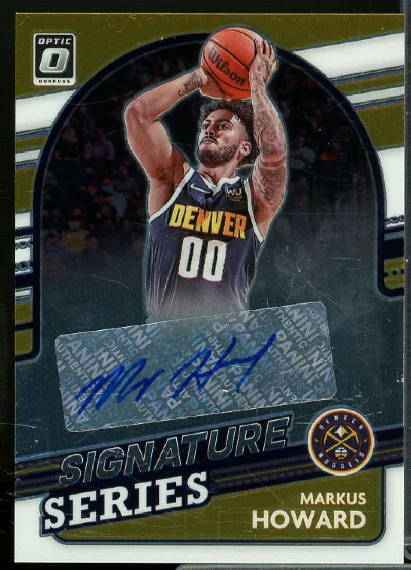 Markus Howard Rookie Card 2021-22 Donruss Optic Signature Series #74  Image 1