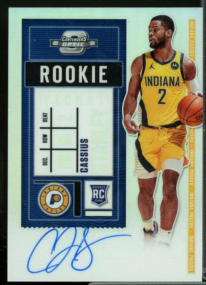 Cassius Stanley AU Rookie Card 2020-21 Panini Contenders Optic #131  Image 1