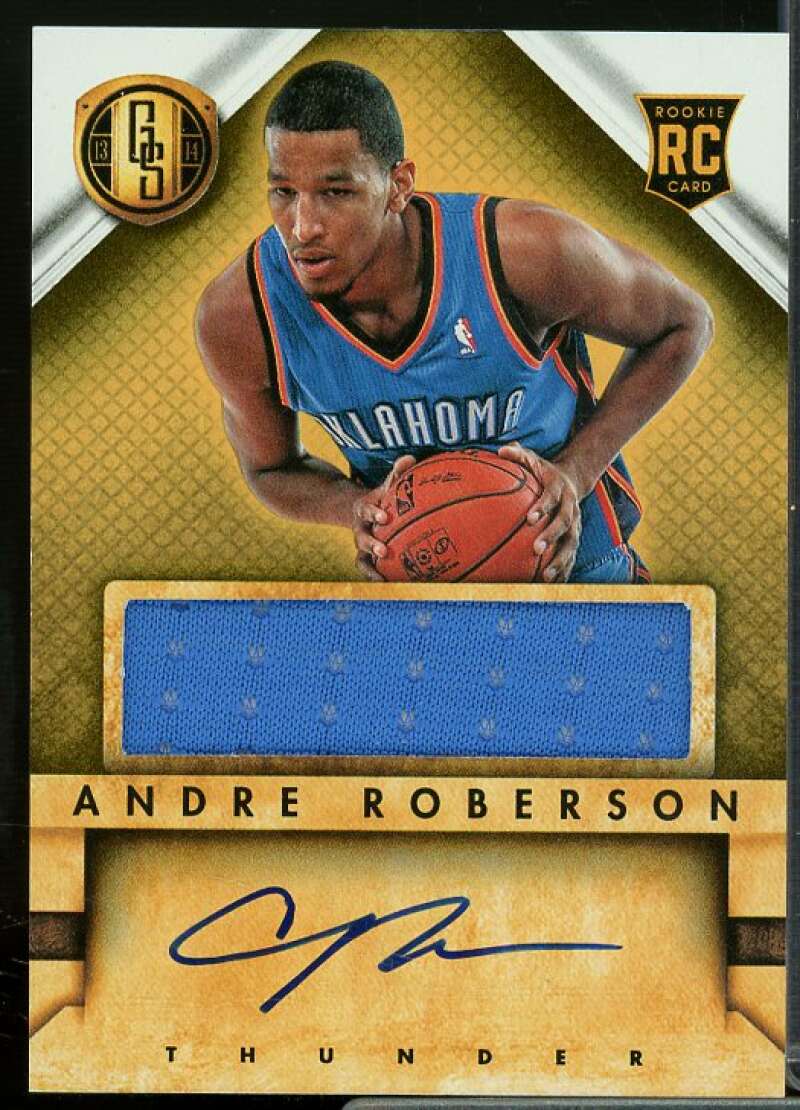 Andre Roberson JSY AU EXCH Rookie Card 2013-14 Panini Gold Standard #244  Image 1