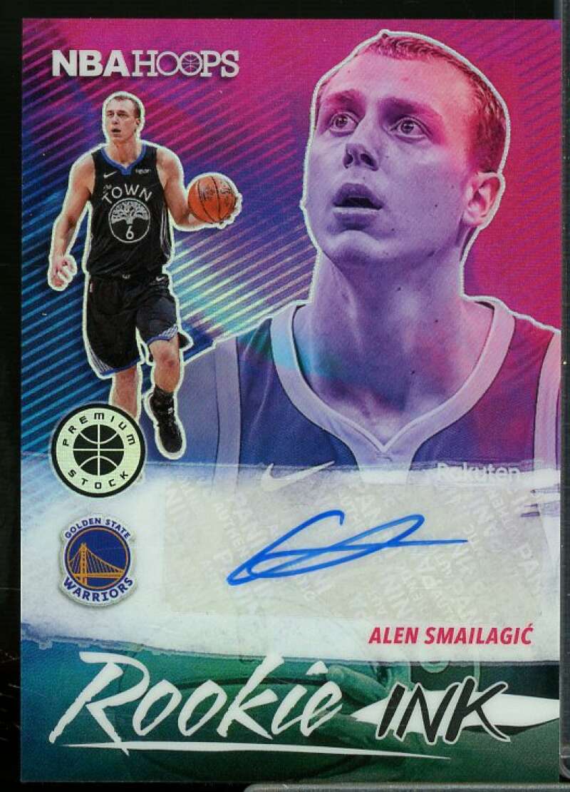 Alen Smailagic Rookie Card 2019-20 Hoops Premium Stock Rookie Ink #12  Image 1