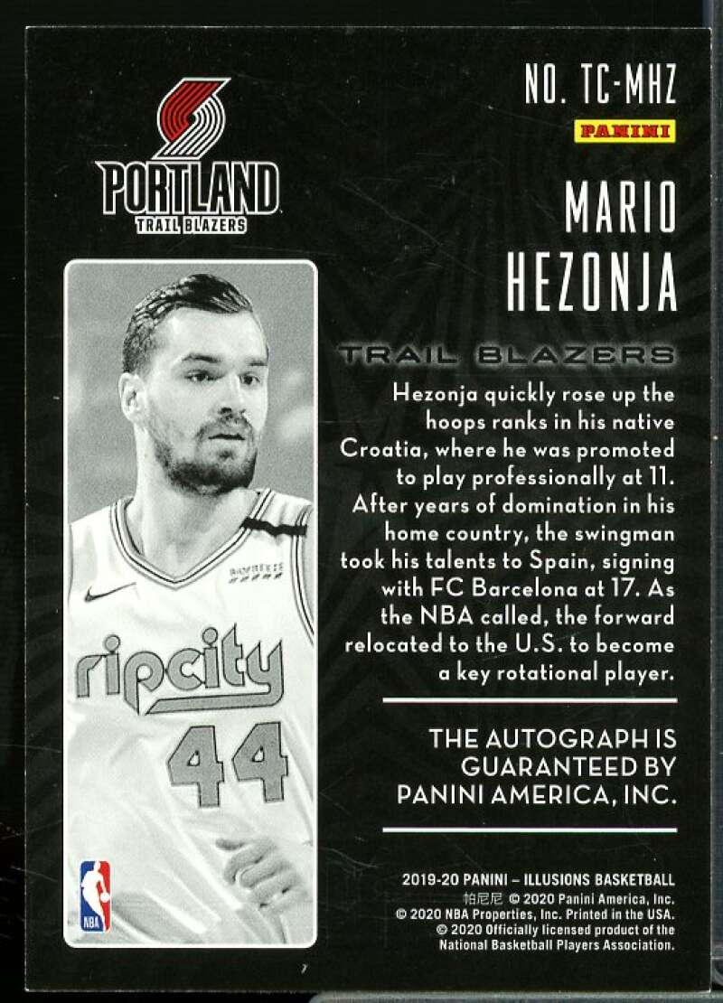 Mario Hezonja Rookie 2019-20 Panini Illusions Trophy Collection Signatures #17  Image 2