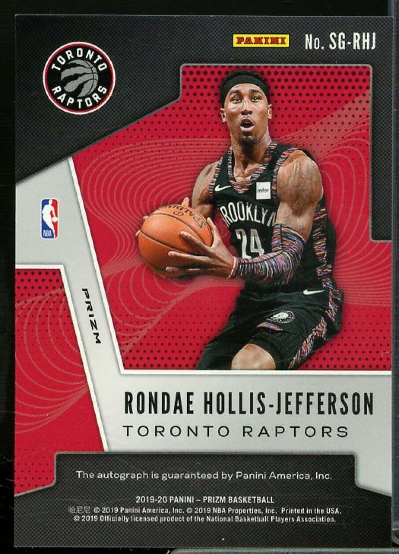 Rondae Hollis-Jefferson Rookie 2019-20 Panini Prizm Signatures Prizm Choice #27  Image 2