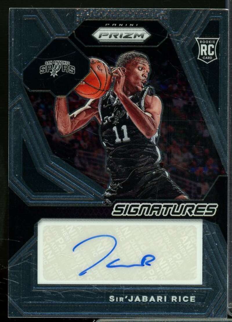 Sir'Jabari Rice Rookie Card 2023-24 Panini Prizm Rookie Signatures #40  Image 1