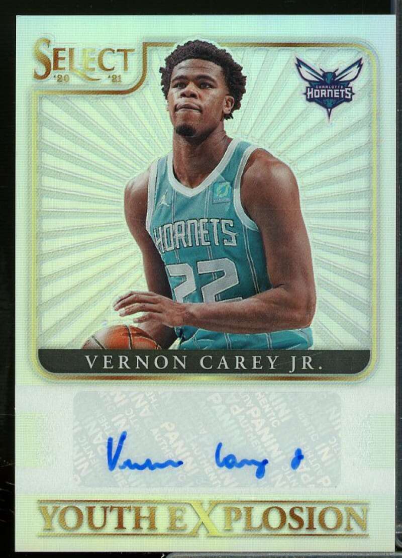 Vernon Carey Jr. Rookie Card 2020-21 Select Youth Explosion Signatures #32  Image 1