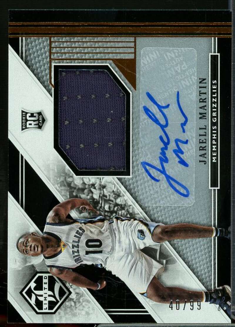 Jarell Martin Rookie Card 2015-16 Limited Rookie Jersey Autographs #25  Image 1