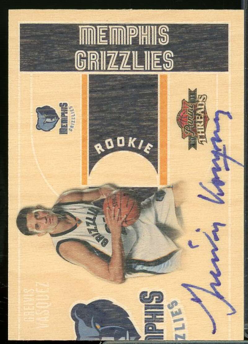 Greivis Vasquez AU Rookie Card 2010-11 Panini Threads #22  Image 1