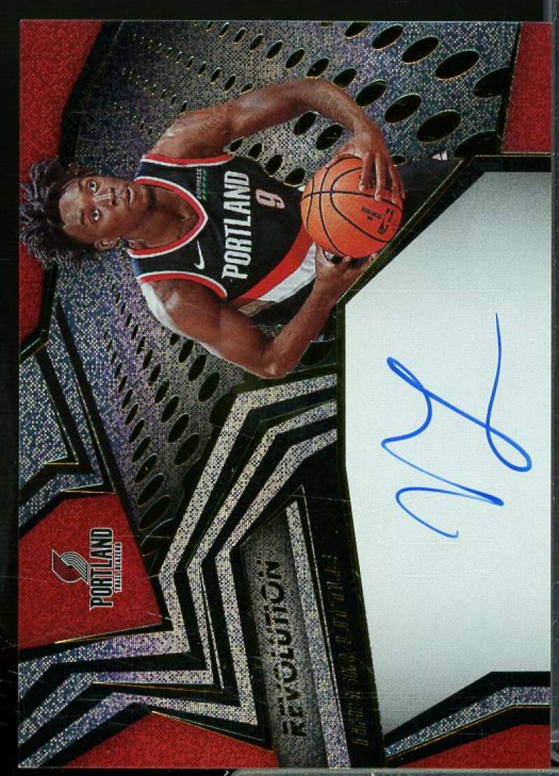 Nassir Little Rookie Card 2019-20 Panini Revolution Rookie Autographs #13  Image 1