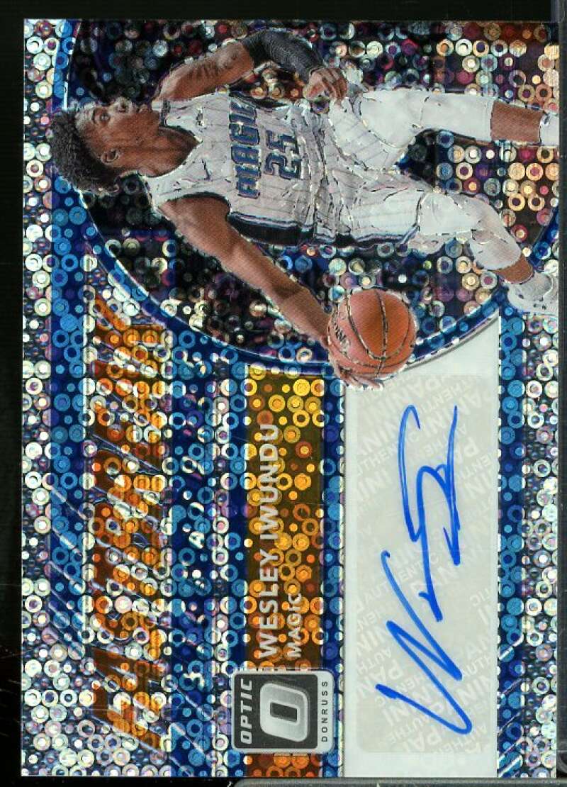 Wes Iwundu Rookie Card 2017-18 Donruss Optic Fast Break Signatures #97  Image 1