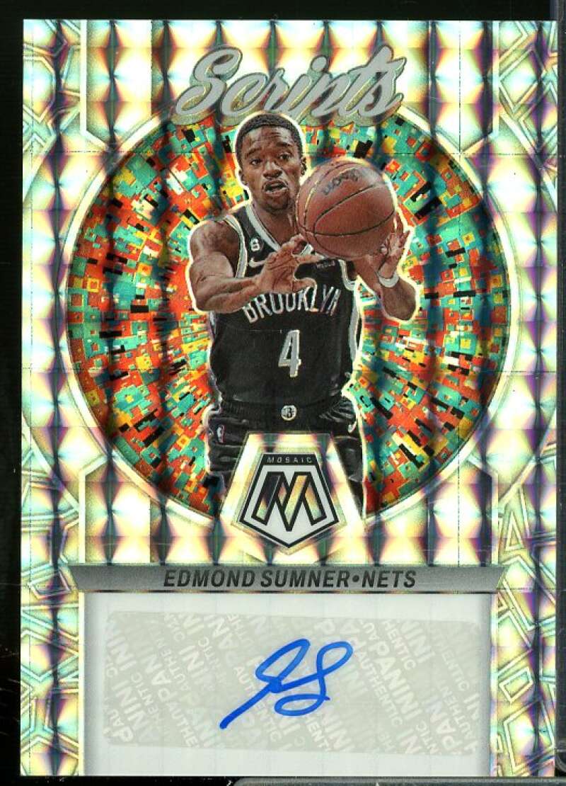 Edmond Sumner Card 2022-23 Panini Mosaic Scripts #11  Image 1