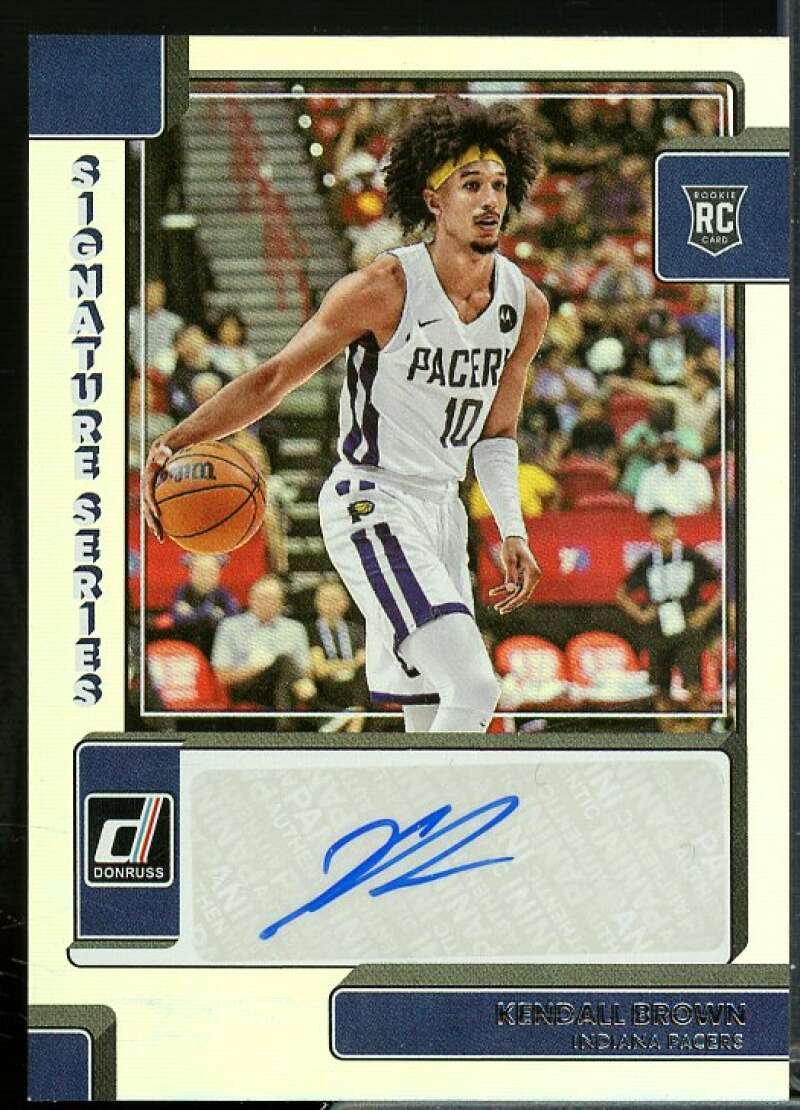 Kendall Brown Rookie Card 2022-23 Donruss Signature Series #47  Image 1