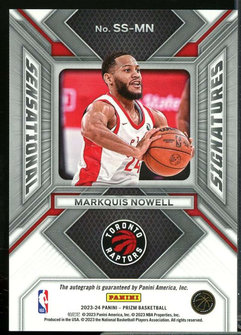 Markquis Nowell 2023-24 Panini Prizm Draft Picks Sensational Signatures #36  Image 2