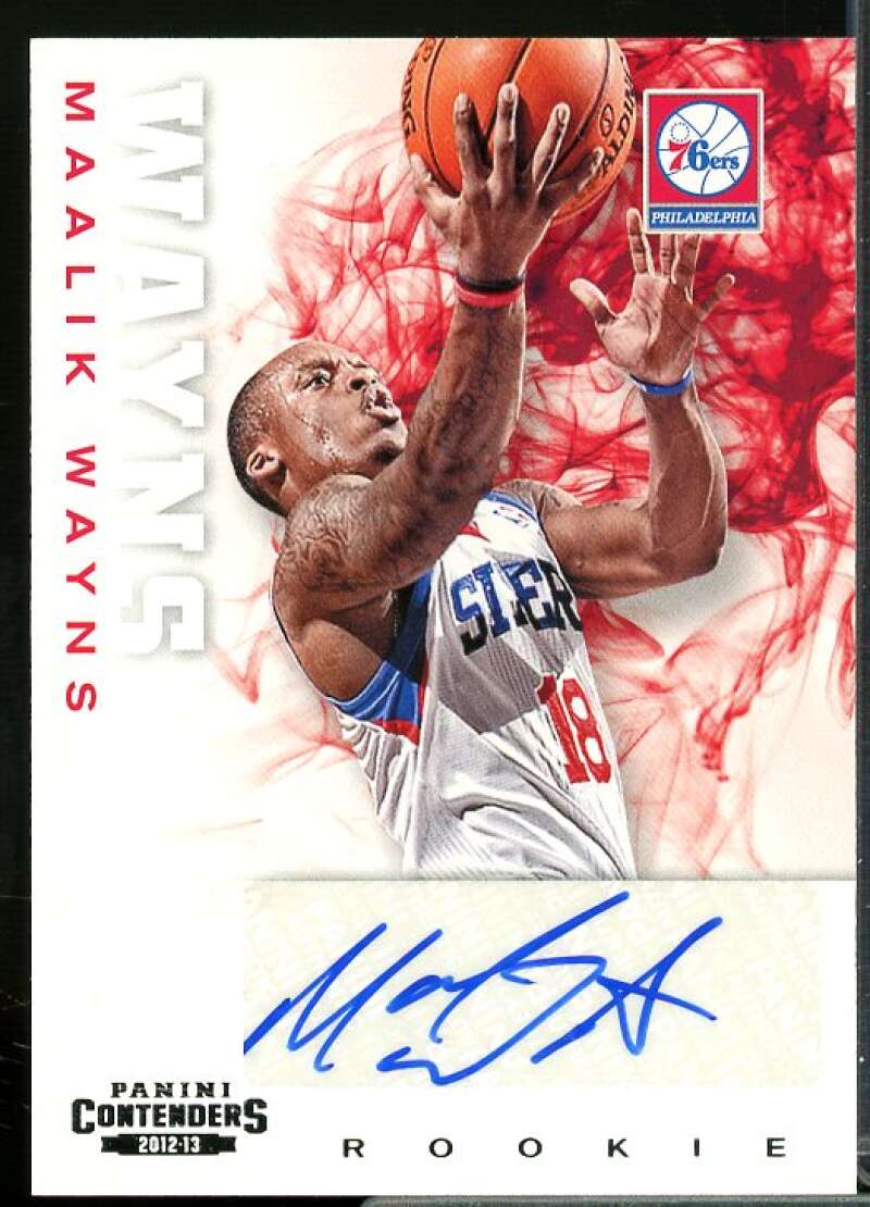 Maalik Wayns AU Rookie Card 2012-13 Panini Contenders #243  Image 1