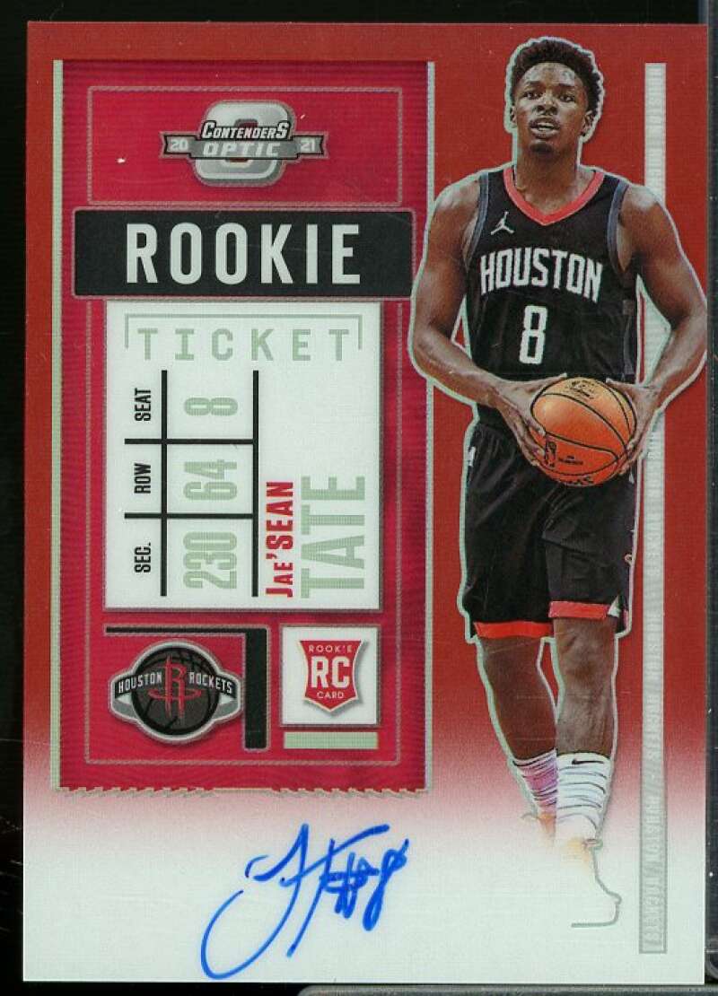 Jae'Sean Tate AU/149 Rookie Card 2020-21 Panini Contenders Optic Red #123  Image 1