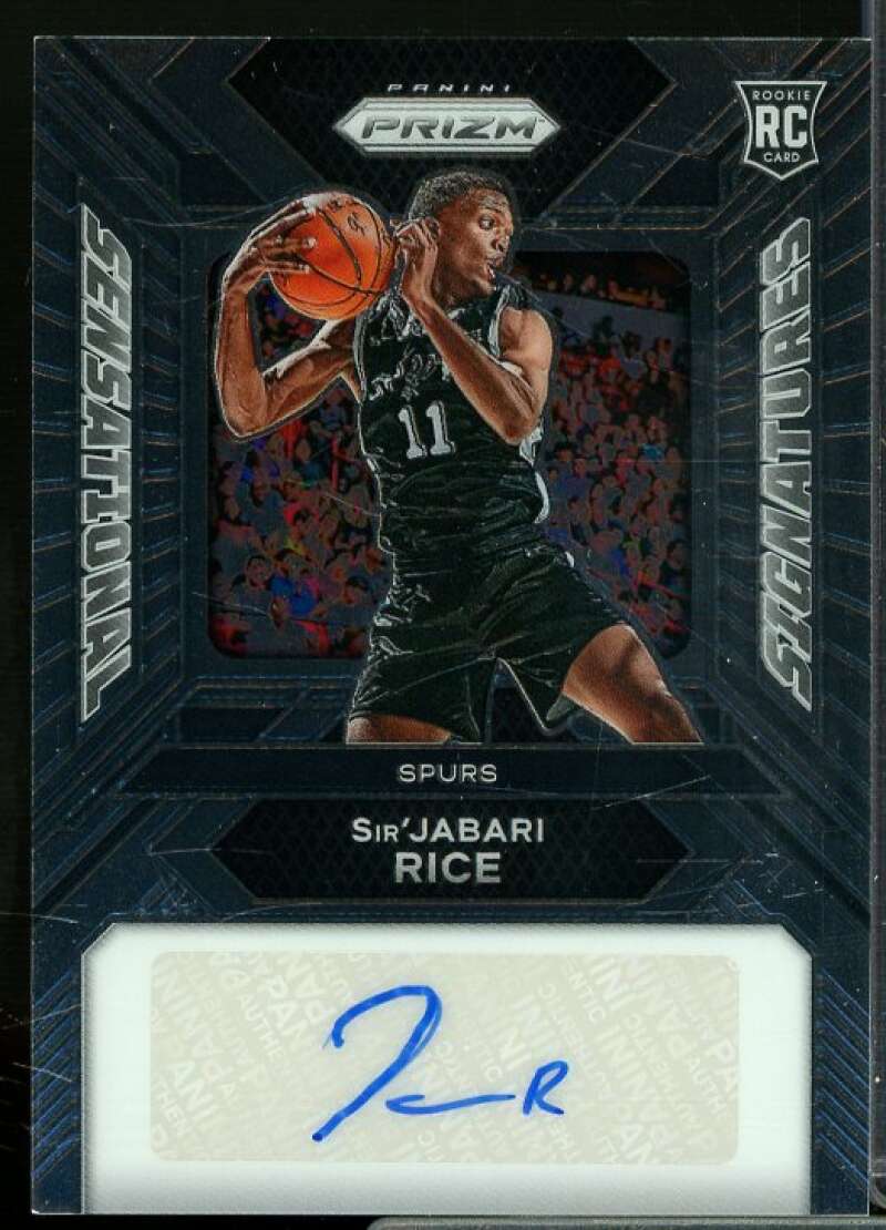 Sir'Jabari Rice Rookie Card 2023-24 Panini Prizm Sensational Signatures #23  Image 1