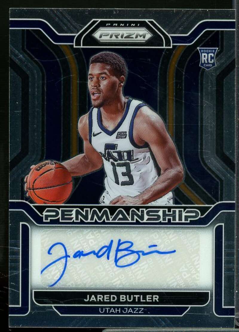 Jared Butler Rookie Card 2021-22 Panini Prizm Rookie Penmanship #21  Image 1