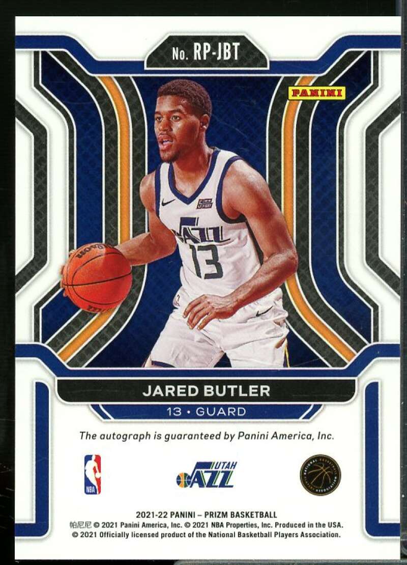 Jared Butler Rookie Card 2021-22 Panini Prizm Rookie Penmanship #21  Image 2