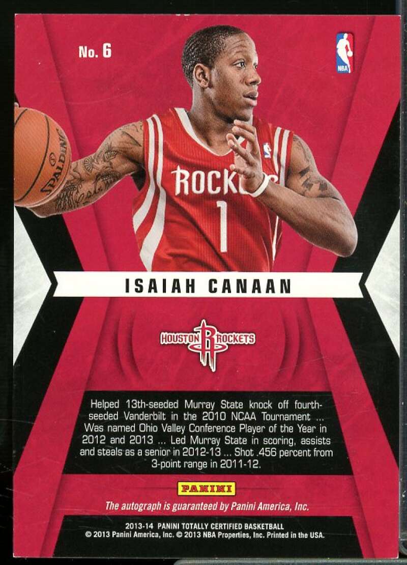 Isaiah Canaan Rookie 2013-14 Totally Certified Rookie Roll Call Autographs #6  Image 2