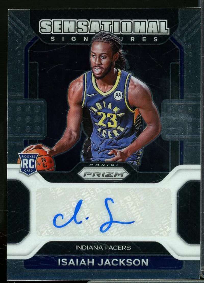 Isaiah Jackson Card 2021-22 Panini Prizm Draft Picks Sensational Signatures #18  Image 1