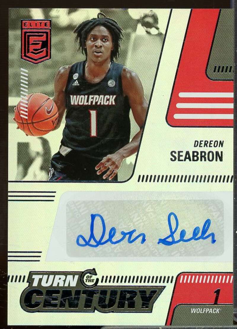 Dereon Seabron 2022-23 Panini Chronicle Draft Turn of the Century Autograph #19  Image 1